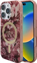 Capa Guess para iPhone 16 Pro GUHMP16LHJFCWP - Flowers Pink