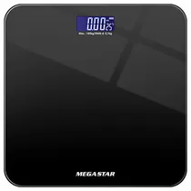 Balança Digital Megastar CR3350 para Peso Corporal Suporta Até 180 KG - Preto