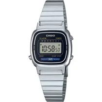 Relógio Casio Vintage LA670WD-1DF Digital Feminino - Prata/Preto