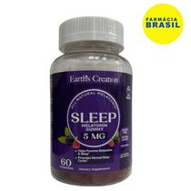 Earth's Creation Sleep Melatonin 5MG (60 Gummies) Melatonina Sleep Gummies, 5MG, 60 Gomas, Earth s Creation