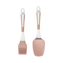 Pincel Y Espatula de Silicona Cookstyle SLL-1393 Crema - Blanco