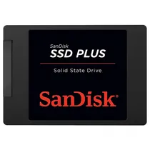 SSD Sandisk Plus, 1TB, 2.5", SATA 3, Leitura 535MB/s, Gravação 450MB/s, SDSSDA-1T00-G27