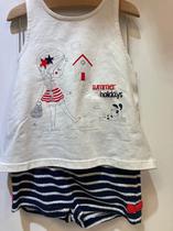 Orchestra Conjunto Praia Bebe Femenino Regata/Short 6M+ Tela 6M+ Bla