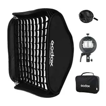 Suporte para Flash Godox S2 Bowens + Softbox (60X60CM)