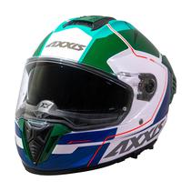 Capacete Axxis Hawk Spear A6 - Fechado - Tamanho L - com Oculos Internos - Gloss Green