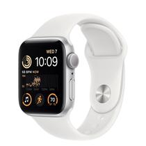 Relogio Apple Se 2 GPS 44MM Silver Alum s/M White Sport Band FNTH3LL/A