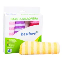 Kit 4 Panos Microfibra 30X30CM Bestlove