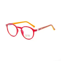 Armação para Óculos de Grau Visard 18153 C9 Tam. 44-19-128MM - Amarelo/Vermelho