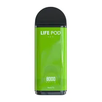 Vape Descartável Life Pod Eco Pro Cartridge 8000 Puffs - Green Apple