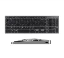 Teclado BT/Wir Recargable Lenovo K-858 Slim Bluetooth Wireless Negro Ingles