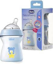 Chicco Nursery Biberon Natural Feeling 2M+ 250ML Azul Detalles En El Producto 250ML Azul