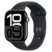 Apple Watch Series 10 MWWQ3LW/A Caixa Aluminio 46MM Preto - Esportiva Preto M/L