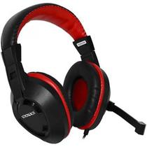 Headset Gaming Satellite AE-263 Microfone Retratil/40MM - Preto/Vermelho (Caixa Feia)