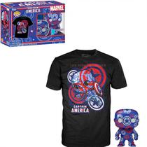 Funko Pop Civil War Arts Bundle Captain America 36 + Tees *XL* 56247