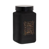 Pote de Almacenamiento Herevin Kitchen Love 147016-800 2L Negro