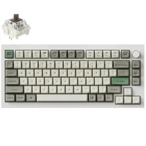 Teclado Gamer Mecânico Keychron Q1 Max RGB Sem Fio Switch Brown - Branco (Inglês)