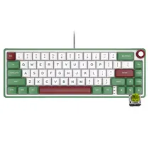 Teclado Royal Mecanico R65 RGB s/f Green Sand Switch Chartreu