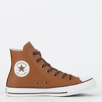 Calzado Converse All Star Marron Cuero Caã‘O Alto