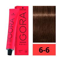 Crema de Coloracion Schwarzkopf Igora Royal 6-6 Rubio Oscuro Marron 60GR