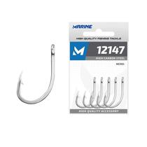 Marine Pesca Anzuelo 12147 Acero Inoxidable 50 Unidades Plateado