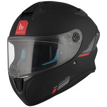 Capacete MT Helmets Targo s Solid A1 - Fechado - Tamanho M - Matt Black