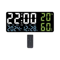 Relogio Digital de Pared Satellite AC-T7042 LED Multicolor