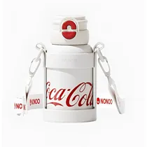 Garrafa Térmica Nonoo Coca-Cola NS580D1 com Porta-Termo - Branco 580ML