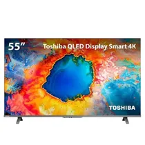 Smart TV Qled 55" Toshiba 55C450NS Uhd Google