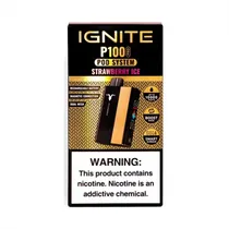 Kit Ignite P100PRO Gold Pod Strawberry Ice