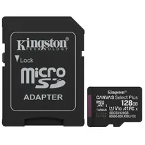Cartao de Memoria Micro SD Kingston Canvas Select Plus C10 U1 V10 A1 128GB - SDCS3/128GB