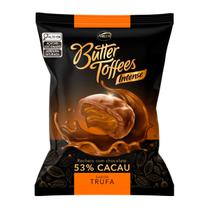 Bala Arcor Butter Toffees Intense Recheio Chocolate 53% Cacau Sabor Trufa Pacote 90G