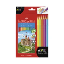 Ecolápices de Color Faber Castell 120112+6N 12 + 6 Unidades
