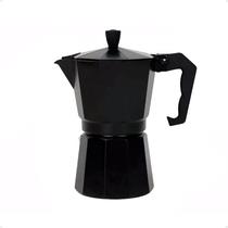 Cafeteira Italiana Aluminio 6 Xicaras 300ML Preta