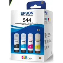 Kit de Tinta Epson T544 65 ML 4U Preto/Amarelo/Magenta/Ciano