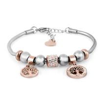 Pulseira Feminina Daniel Klein DKJ.3.2089-3 - Prata/Rose Gold