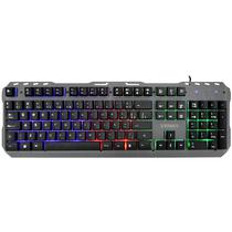 Teclado Gaming Mecanico Satellite AK-851 Portugues USB com Backlight RGB - Prata/Preto