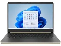 Notebook HP 14-DQ0011DX i3-8145U/ 8GB/ 128GB SSD/ 14" Touch Screen/ W10 Dourado Novo