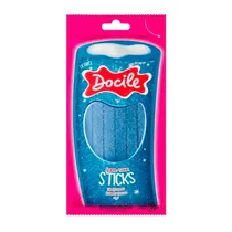 Bala de Gelatina Docile Canudinho Mirtilo Ácido 70G