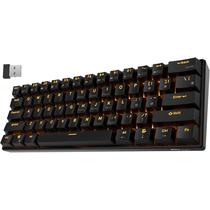 Teclado Mecanico Royal Kludge RK61 60% RGB Click Wireless Switch Blue - Preto