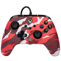 Controle Sem Fio Xbox Series X/s Power A c/Cabo PWA-A-02492 - Vermelho Camuflado