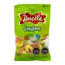 Bala de Gelatina Docile Anel Cítrico 80G