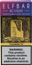 Vape Descartavel Elf Bar BC10000 Black Gold Strawberry Ice - 10.000 Puffs