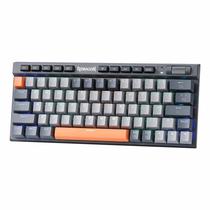 Teclado Gamer Redragon Traric Pro K634GG RGB Switch Red Layout 60% Sem Fio - Cinza