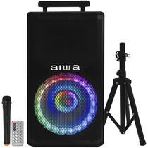 Speaker Aiwa AW-TSP15K com Tripe Bluetooth/ USB/ TWS/ 1000W/ Bivolt (Microfone) - Preto