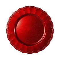 Sousplat Santini 180-7900288 33 CM Rojo