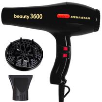 Secador de Cabelo Megastar SC225 de 3.600 Watts 110V ~ 60HZ - Preto