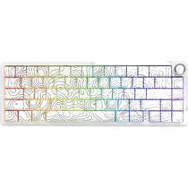 Teclado Gamer Mecânico Attack Shark X65PRO He 60% RGB 8K Sem Fio Switch Magnético - Branco (Inglês)