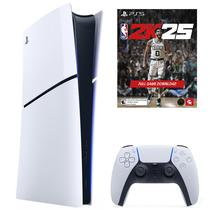 Console Sony Playstation 5 Slim CFI-2015 B01X 1TB / Digital Edition / Bivolt - Branco + Jogo Nba 2K25