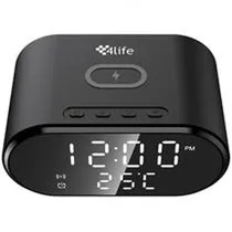 Carregador Inalámbrico 4LIFE FLWXC91 Alarma/15W - Black