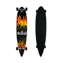 Skateboard Krown KRPT-9 Pintail Red Flame